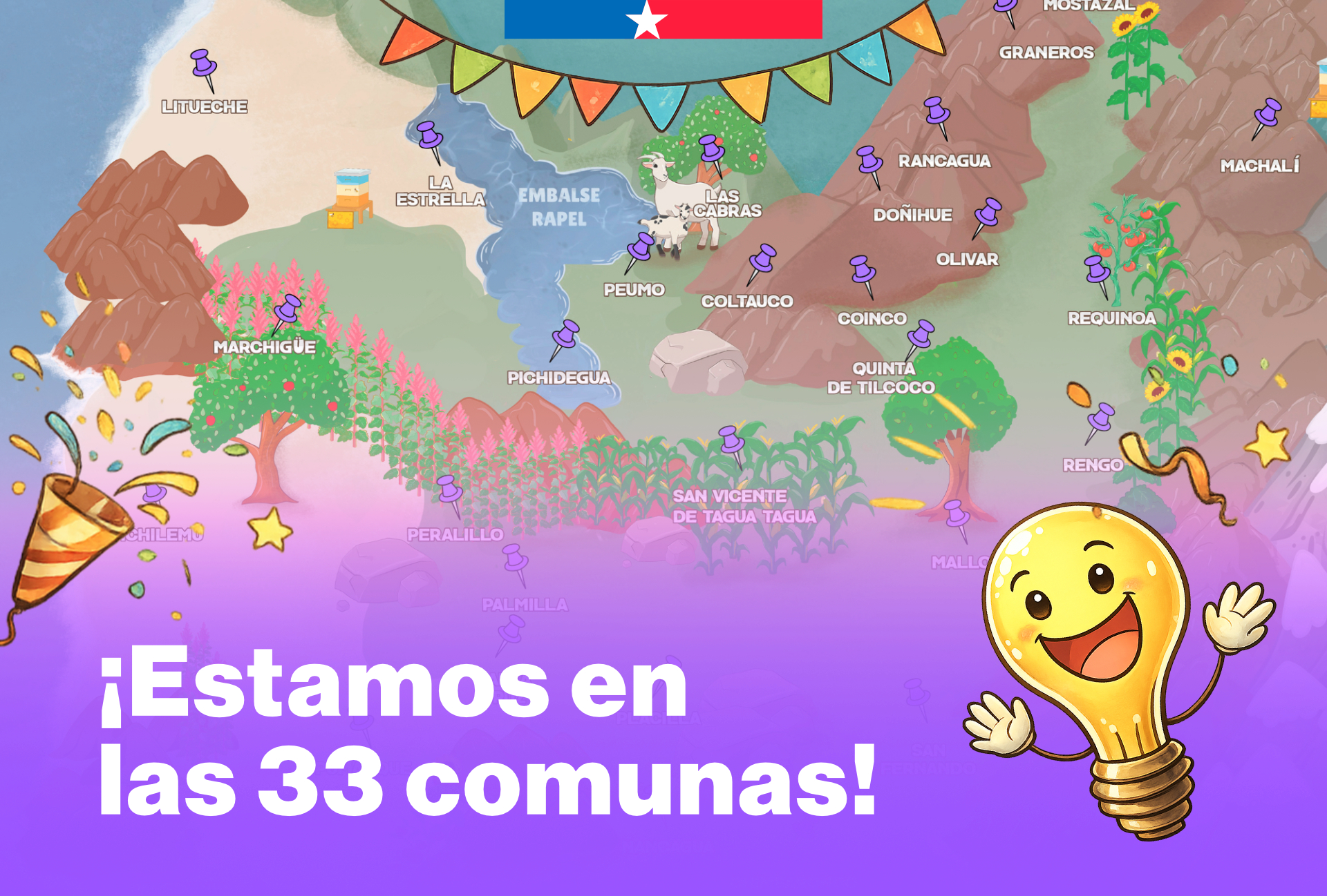 ¡PAR Explora O’Higgins alcanza cobertura en las 33 comunas de la Región de O’Higgins!