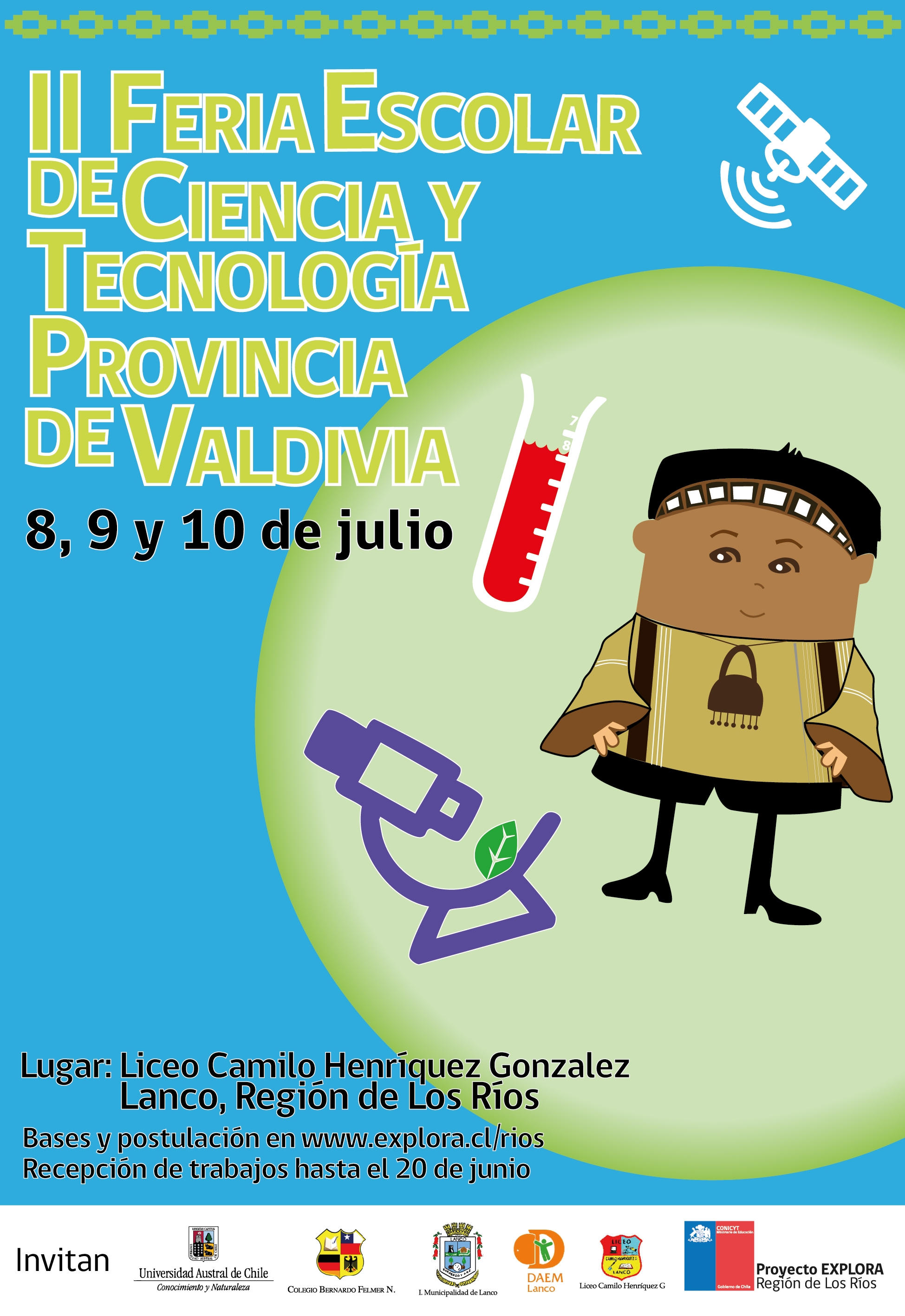 Nuevo plazo para postular a la 2da Feria Escolar de Ciencia y   Tecnología Provincia de Valdivia