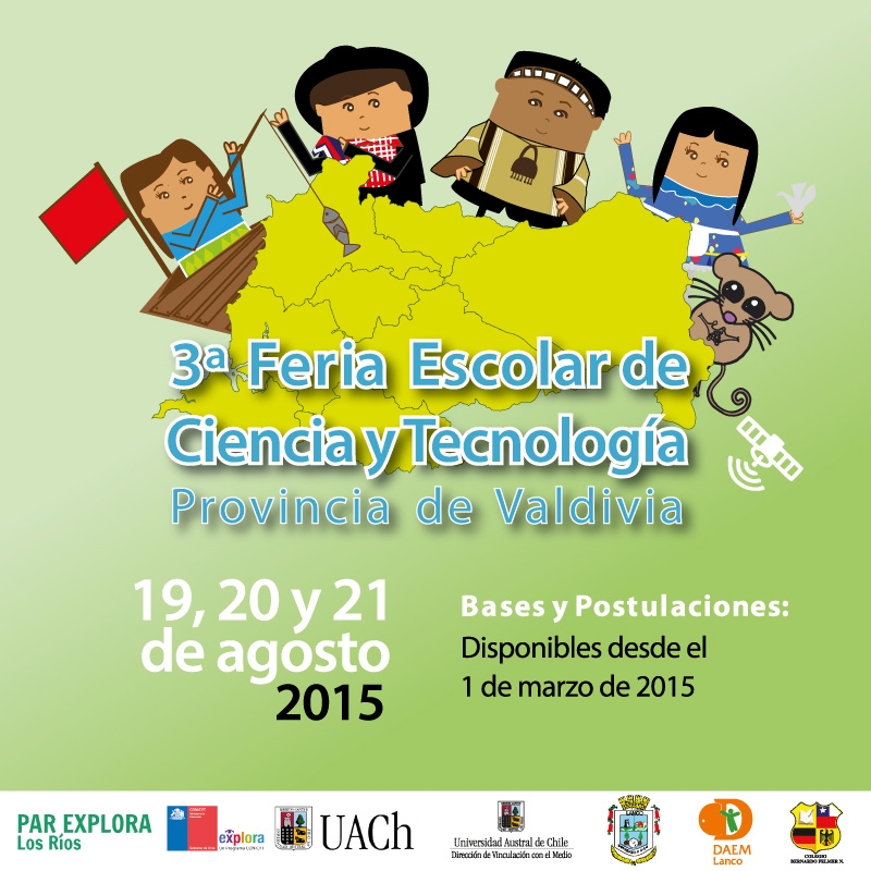 Ya hay fecha…3ra Feria Escolar de Ciencia y Tecnología, Provincia de Valdivia