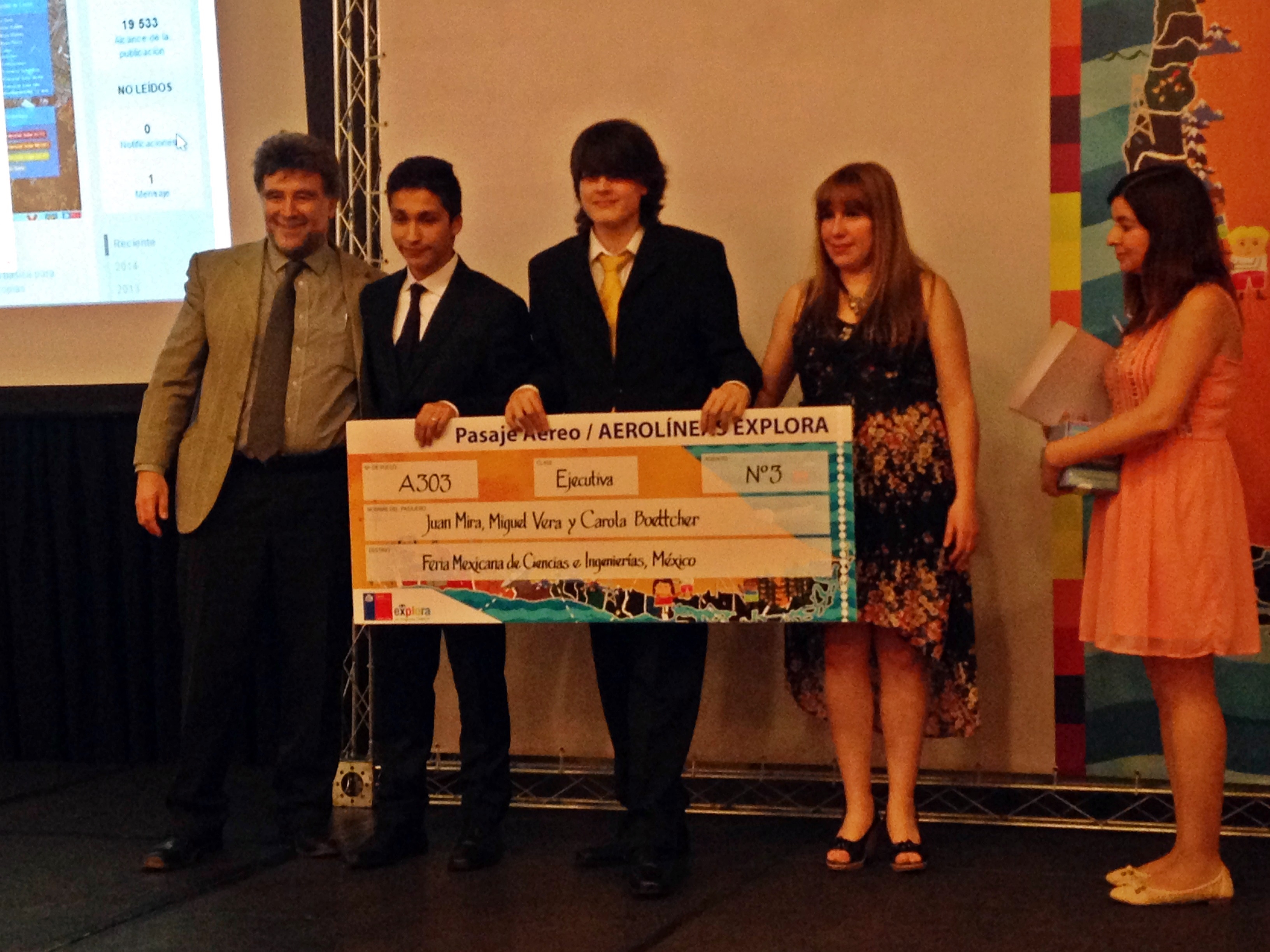 Colegio de Los Ríos Gana Congreso Nacional Escolar de Ciencia EXPLORA 2014