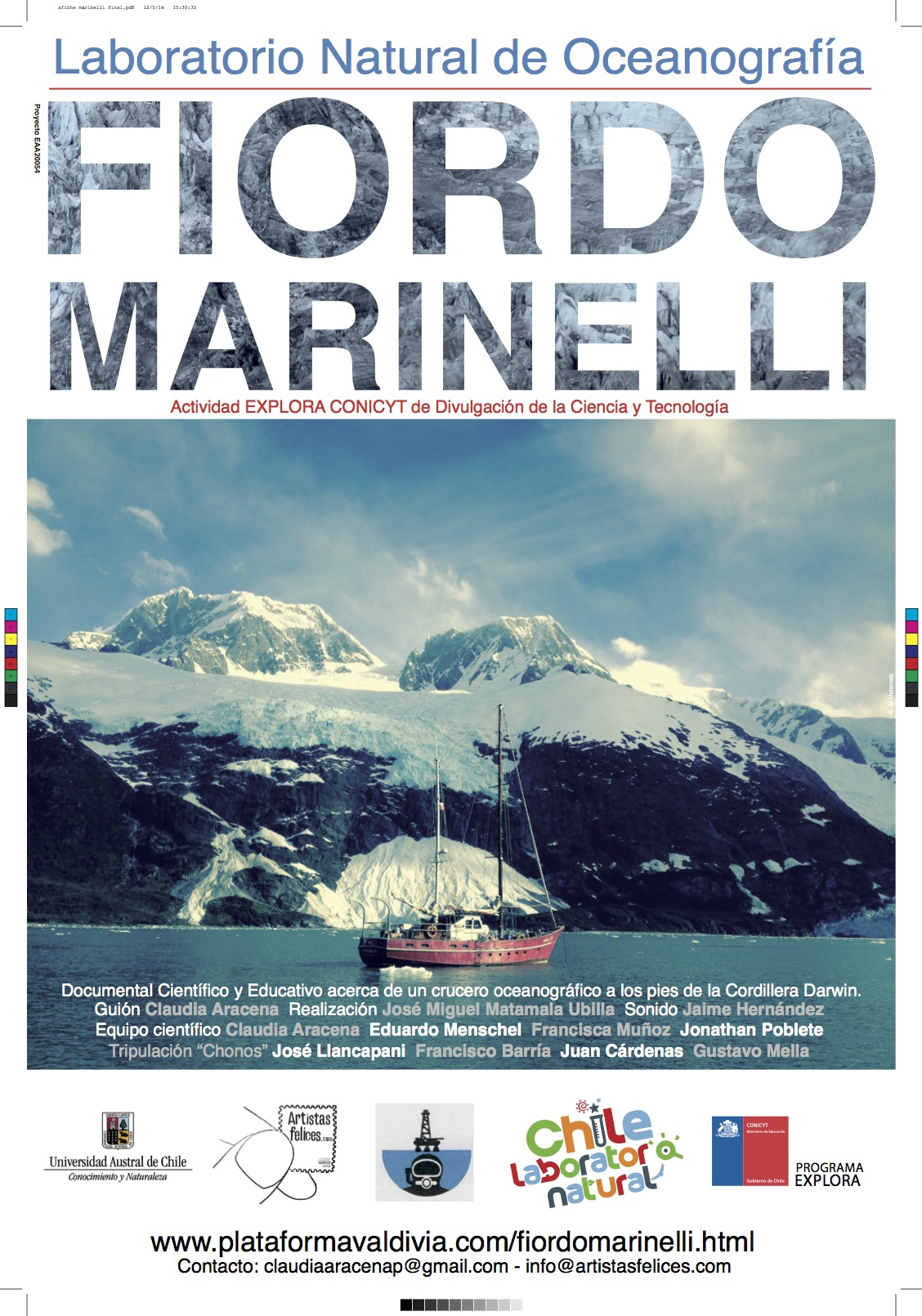 Documental sobre fiordo Marinelli inicia gira por Región de Los Ríos