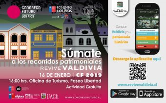 Afiche actividad visitas guiadas App Revive Valdivia