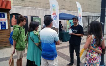 En la tarde turistas y residentes conocieron algunos hitos de la aplicación