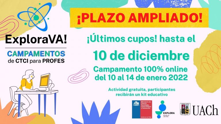 Se amplía el plazo para que docentes postulen a las capacitaciones gratuitas del Proyecto Explora Los Ríos