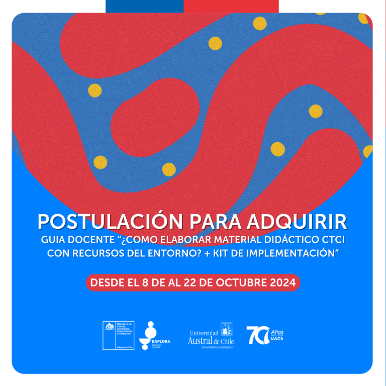 ¡Convocatoria abierta! Guía Docente “¿Cómo elaborar material didáctico CTCI con recursos del entorno? + Kit de implementación”.