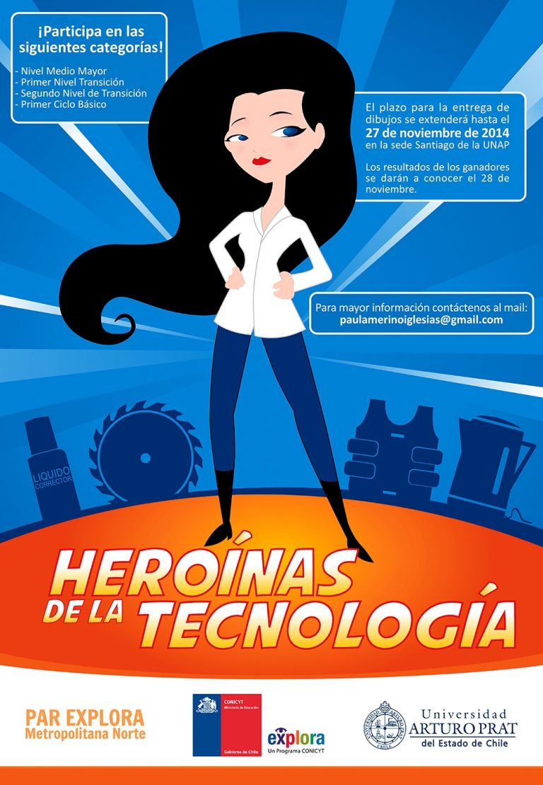 Se extiende el plazo para el concurso de dibujos: “Heroínas de la Tecnología”