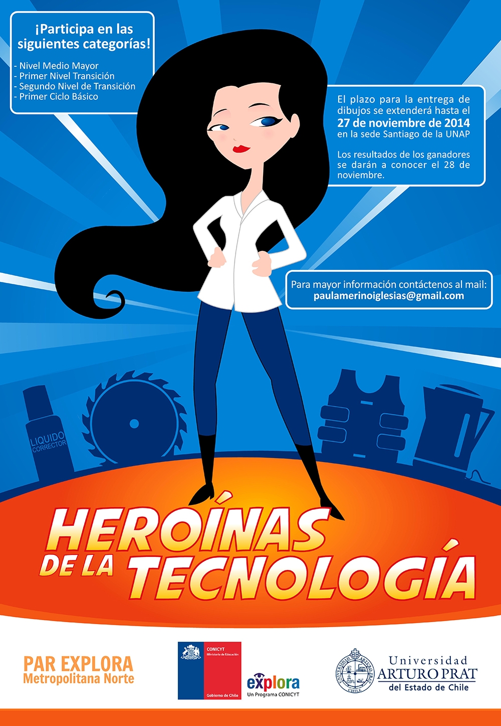 Se extiende el plazo para el concurso de dibujos: “Heroínas de la Tecnología”