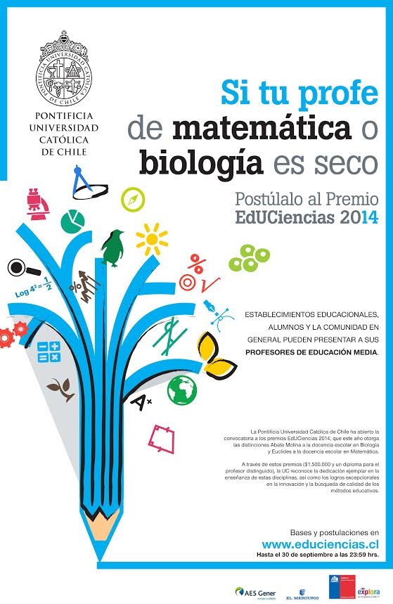 Postula a tu profe de Biología o Matemática a los premios EdUCiencias