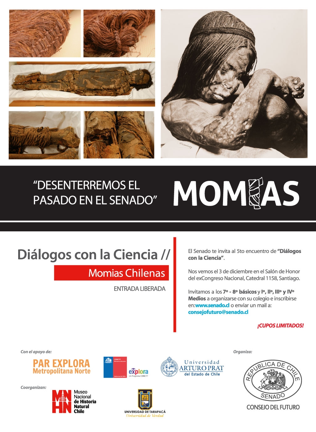 Participa en diálogos con la ciencia: Momias Chilenas