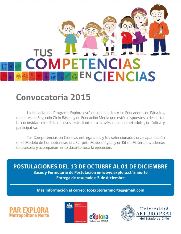 ¡NUEVO PLAZO! Convocatoria para Tus Competencias en Ciencias 2015
