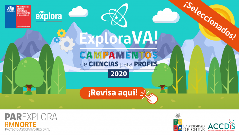 ¡Revisa los/as seleccionados/as para el Campamento Explora Va RM Norte!