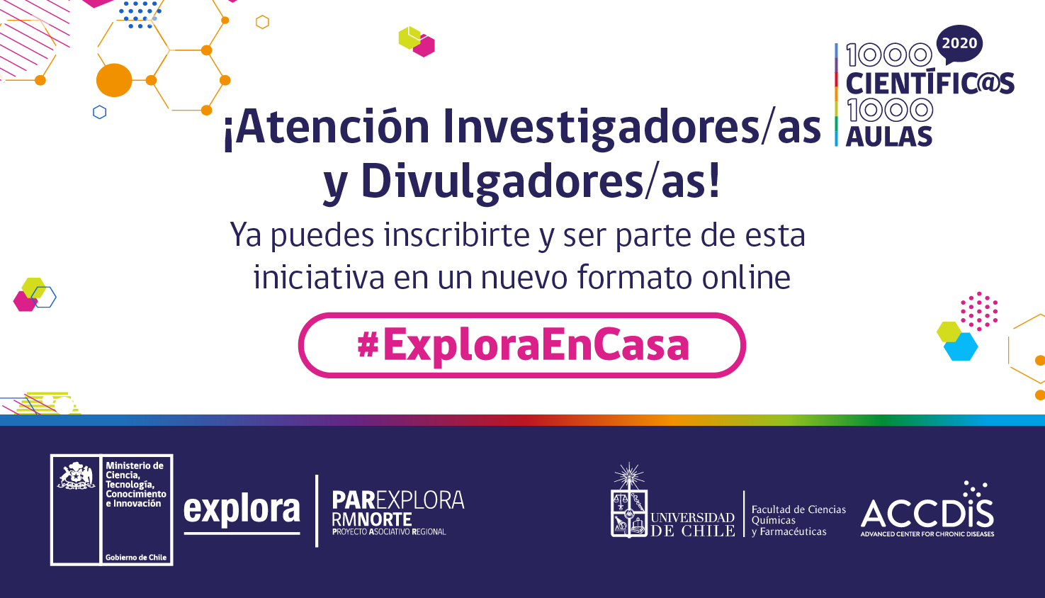 ¡Atención Investigadores/as y Divulgadores/as! ya puedes ser parte de 1000 científic@s 1000 aulas