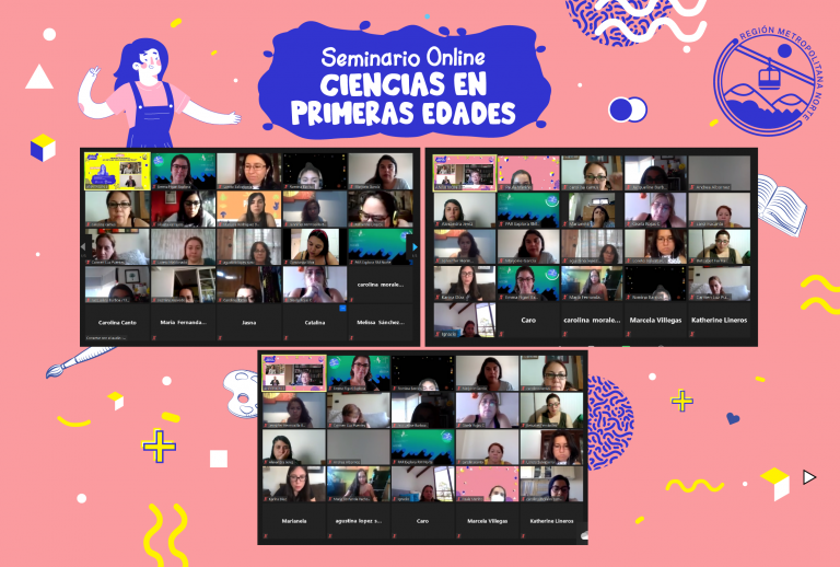 Explora RM Norte, reunió a más de 65 educadoras de párvulo en el Seminario Online de Ciencias en las Primeras Edades