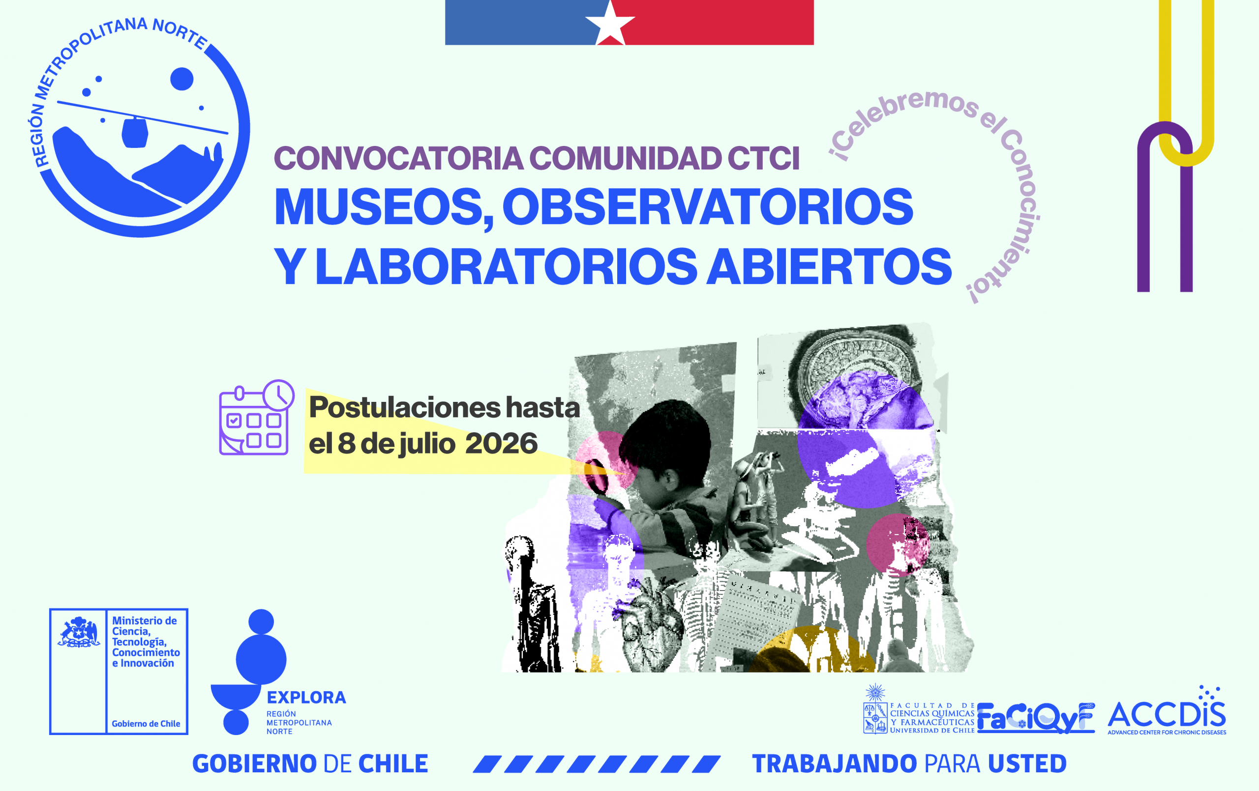 ¡Atención comunidad CTCI! Inscríbete y sé parte de los Museos, Observatorios y Laboratorios Abiertos  2026