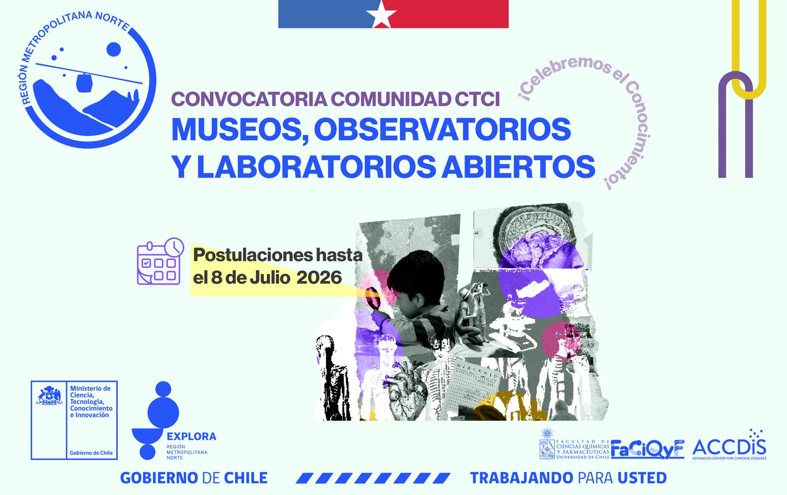 ¡Atención comunidad CTCI! Inscríbete y sé parte de los Museos, Observatorios y Laboratorios Abiertos  2026