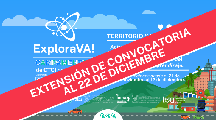 Atención Docentes: Se extiende convocatoria para el Campamento Explora VA!: Territorio y Ciudad.