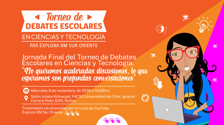 Proyecto Explora RM Sur Oriente finaliza el Torneo de Debates Escolares en Ciencias y Tecnología 2022