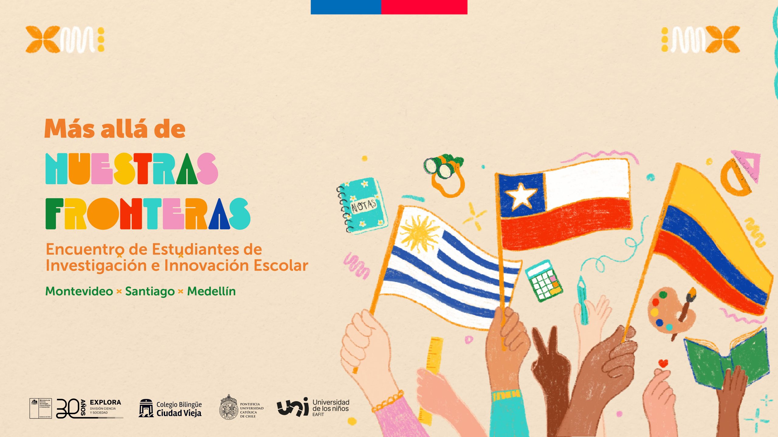 Estudiantes de Colombia, Uruguay y Chile se reunieron para intercambiar de experiencias en proyectos de investigación e innovación escolar
