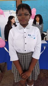 Marie Estimable, estudiante del Colegio Pía Marta, comuna de Estación Central. 