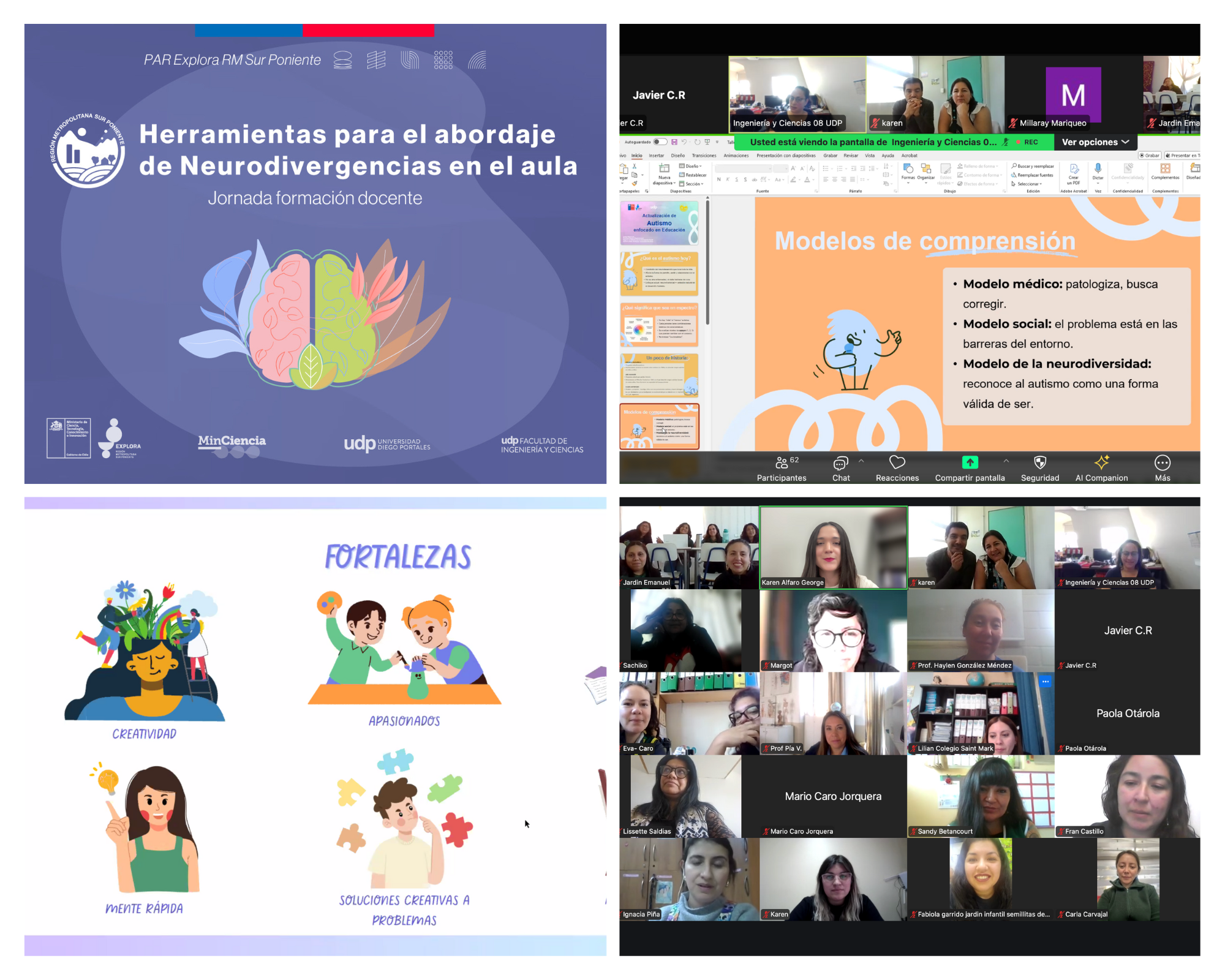 Jornada de Formación en Neurodivergencias reunió a docentes del territorio Sur Poniente