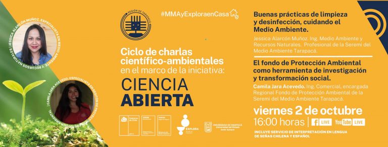Viernes 2 de octubre: Charlas por Día Nacional del Medio Ambiente