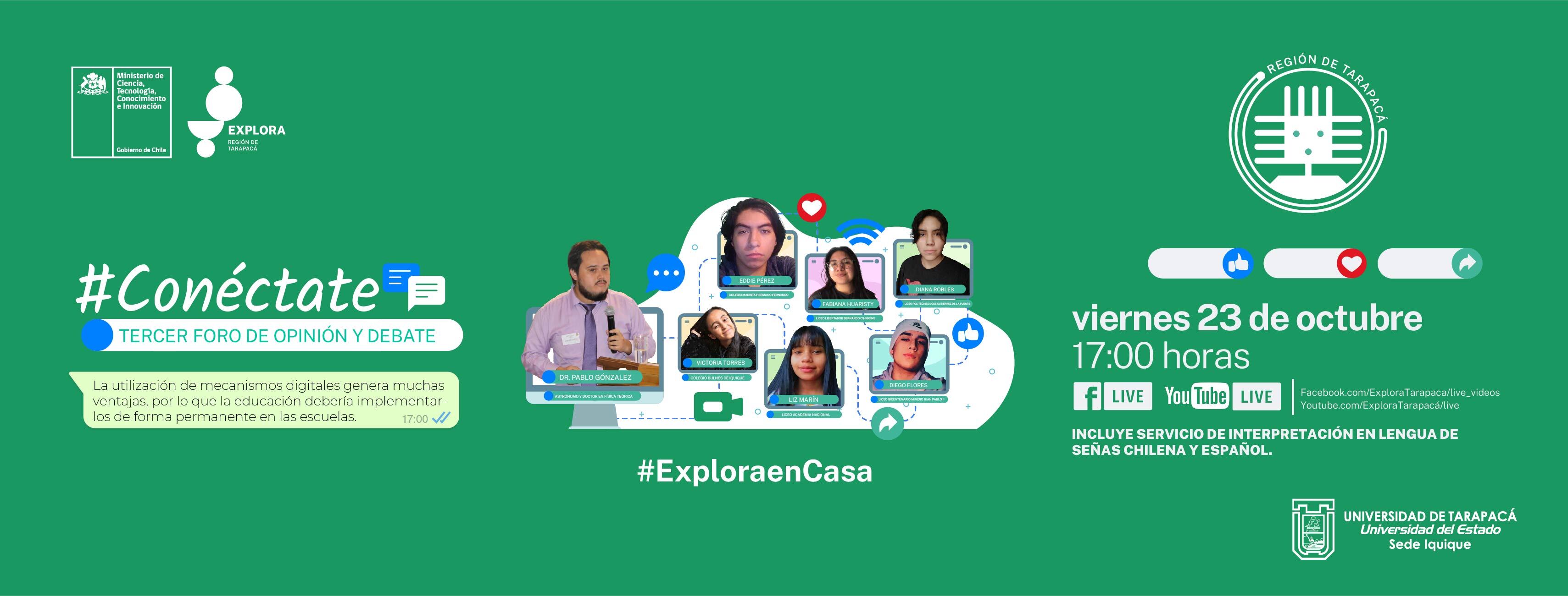 Tercer foro de opinión y debate “Conéctate”
