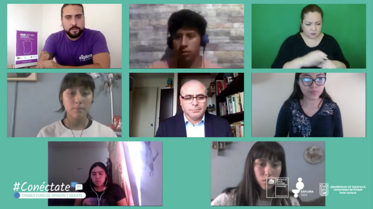 Explora comenzó sus debates escolares virtuales