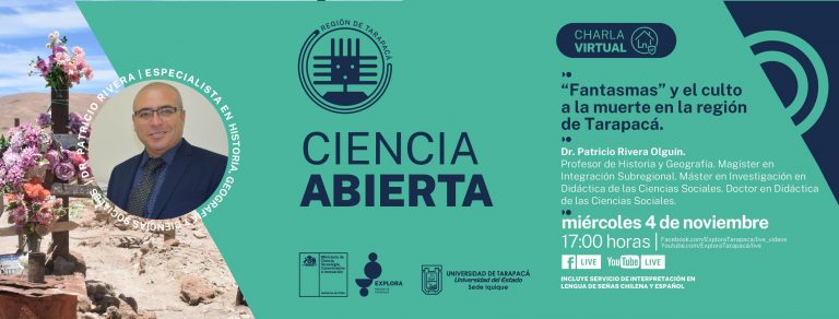 Miércoles 4 de noviembre: Charla “Fantasmas” y el culto a la muerte en la región de Tarapacá