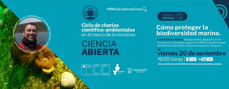 Viernes 20 de noviembre: Charla “Cómo proteger la biodiversidad marina”