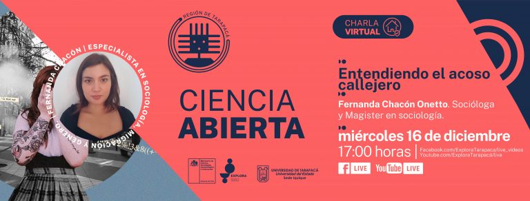 Miércoles 16 de diciembre: Charla “Entendiendo el acoso callejero”