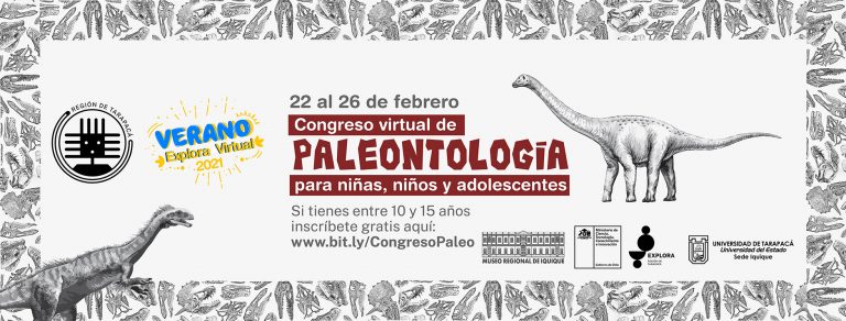 Explora Tarapacá y MRI invitan a “Congreso de paleontología para niños, niñas y adolescentes”