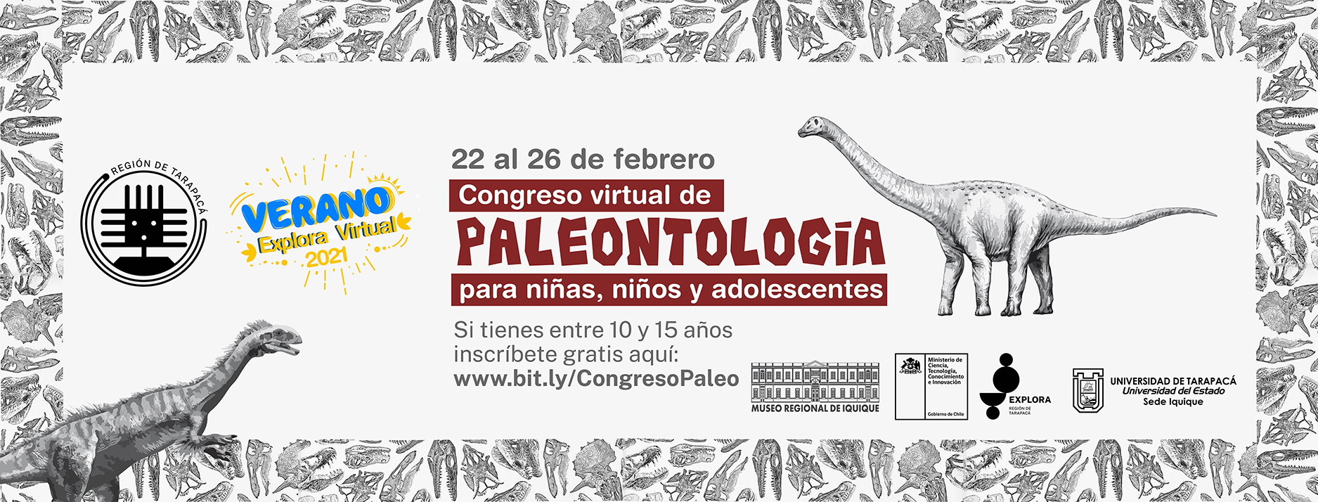 Explora Tarapacá y MRI invitan a “Congreso de paleontología para niños, niñas y adolescentes”
