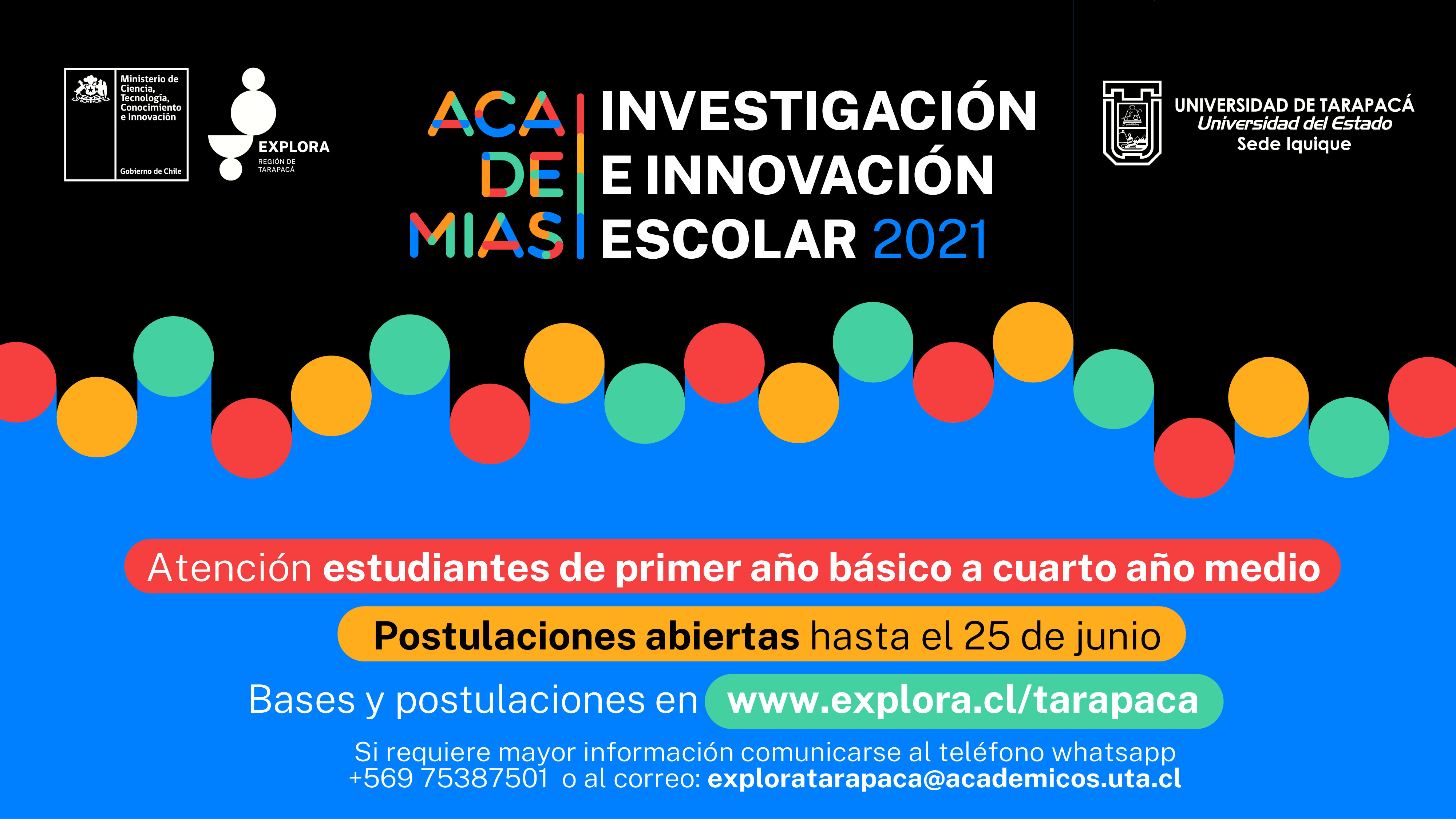Explora Tarapacá abre convocatoria para Investigación e Innovación Escolar 2021