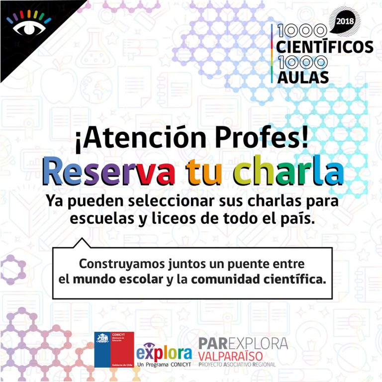 ¡Atención profe! ¡Ya se pueden tomar charlas de 1000 Científicos 1000 Aulas!