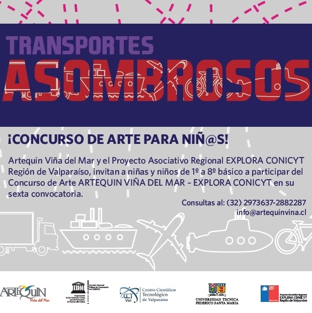 Participa en concurso de arte para niños “Transportes Asombrosos"