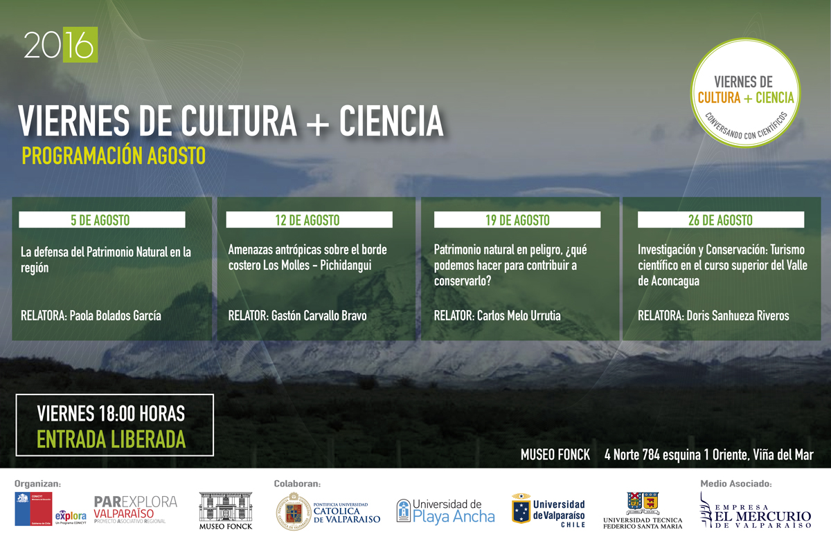 Agosto: Protección del patrimonio en Viernes de Cultura + Ciencia