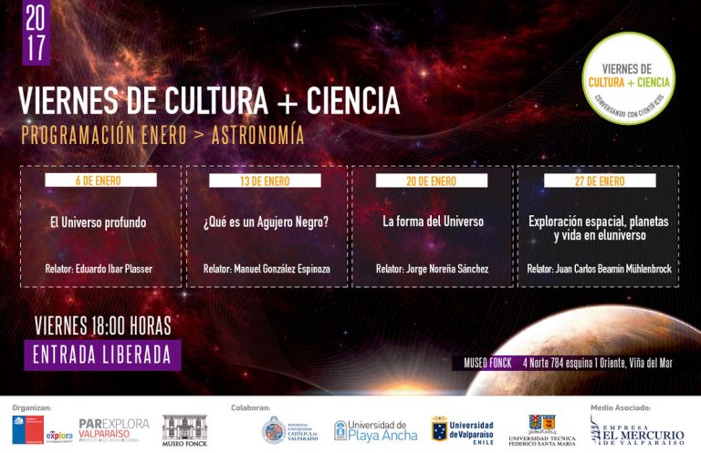 Las profundidades de un Universo por conocer reanudan el Viernes de Cultura + Ciencia 2017