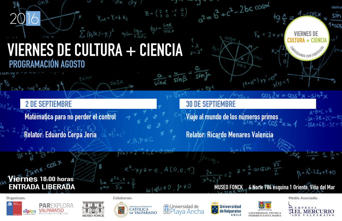 Matemáticas rigen el universo en Viernes de Cultura + Ciencia