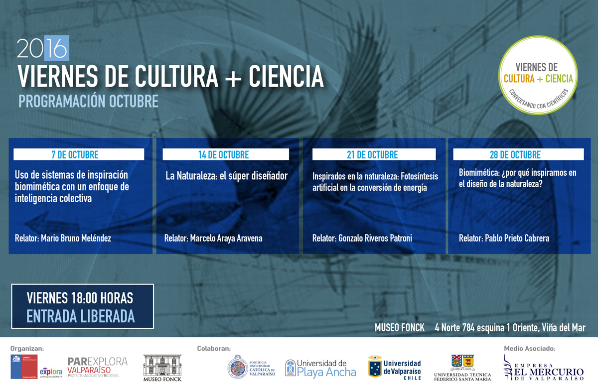 Biomimética inspira el Viernes de Cultura + Ciencia