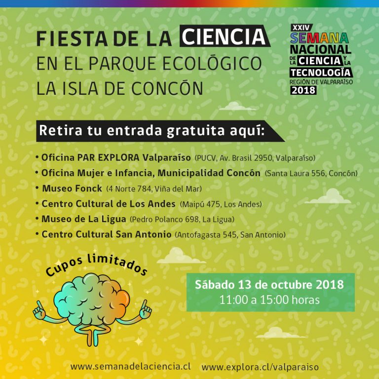 ¡Ya hay entradas disponibles! ¡No te pierdas la Fiesta de la Ciencia en el Parque Ecológico La Isla de Concón!