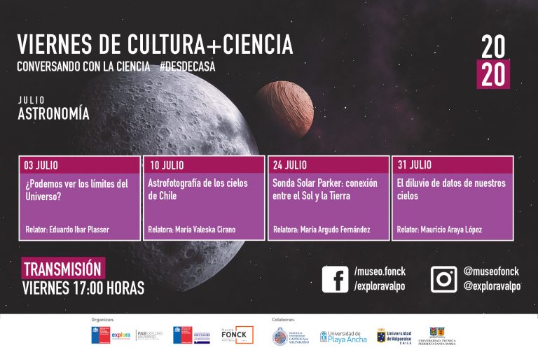 La astronomía será la protagonista de los Viernes de Cultura + Ciencia #desdecasa durante julio