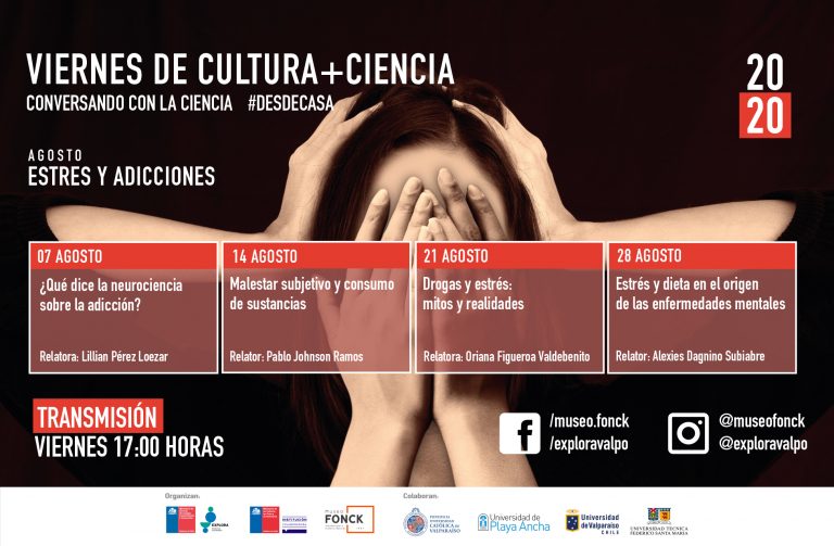 El estrés y las adicciones serán las temáticas de agosto de los Viernes de Cultura + Ciencia #desdecasa