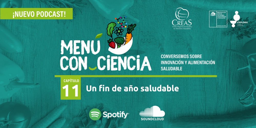 Escucha nuestro podcast Menú Con Ciencia junto al CREAS y aprende más sobre alimentación saludable