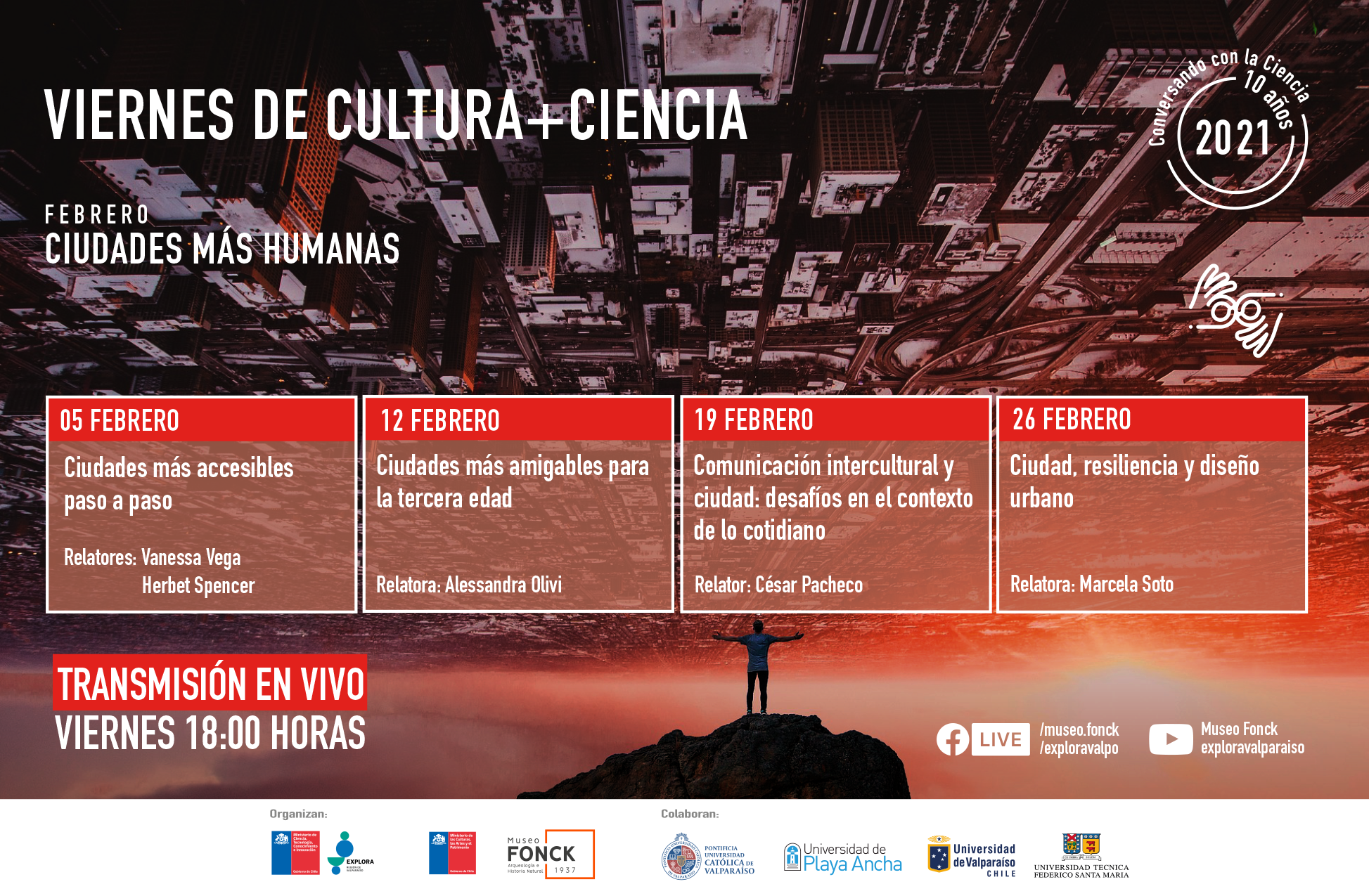 ¡Las ciudades se toman las tardes de los VC+C de febrero!