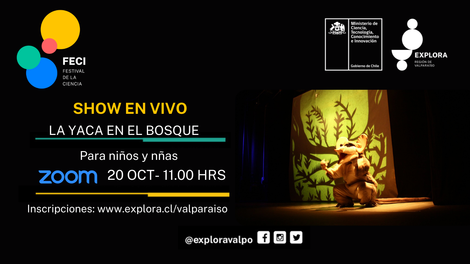 La Yaca en el Bosque: Participa de este entretenido show en vivo y aprende más de nuestro patrimonio natural