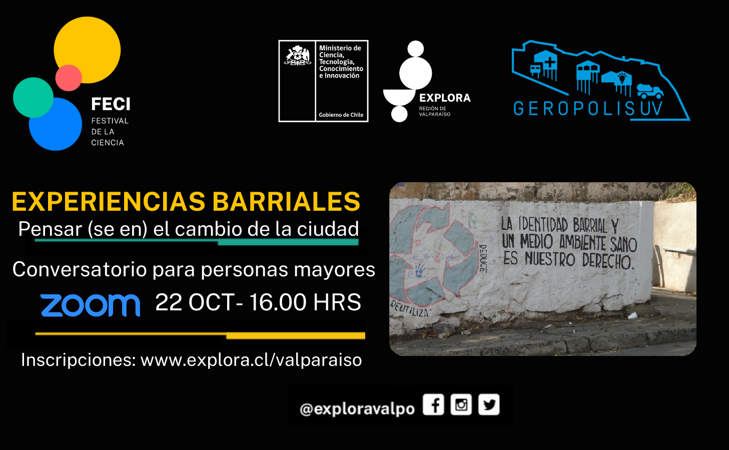 Hablemos de experiencias barriales: un conversatorio dirigido a personas mayores