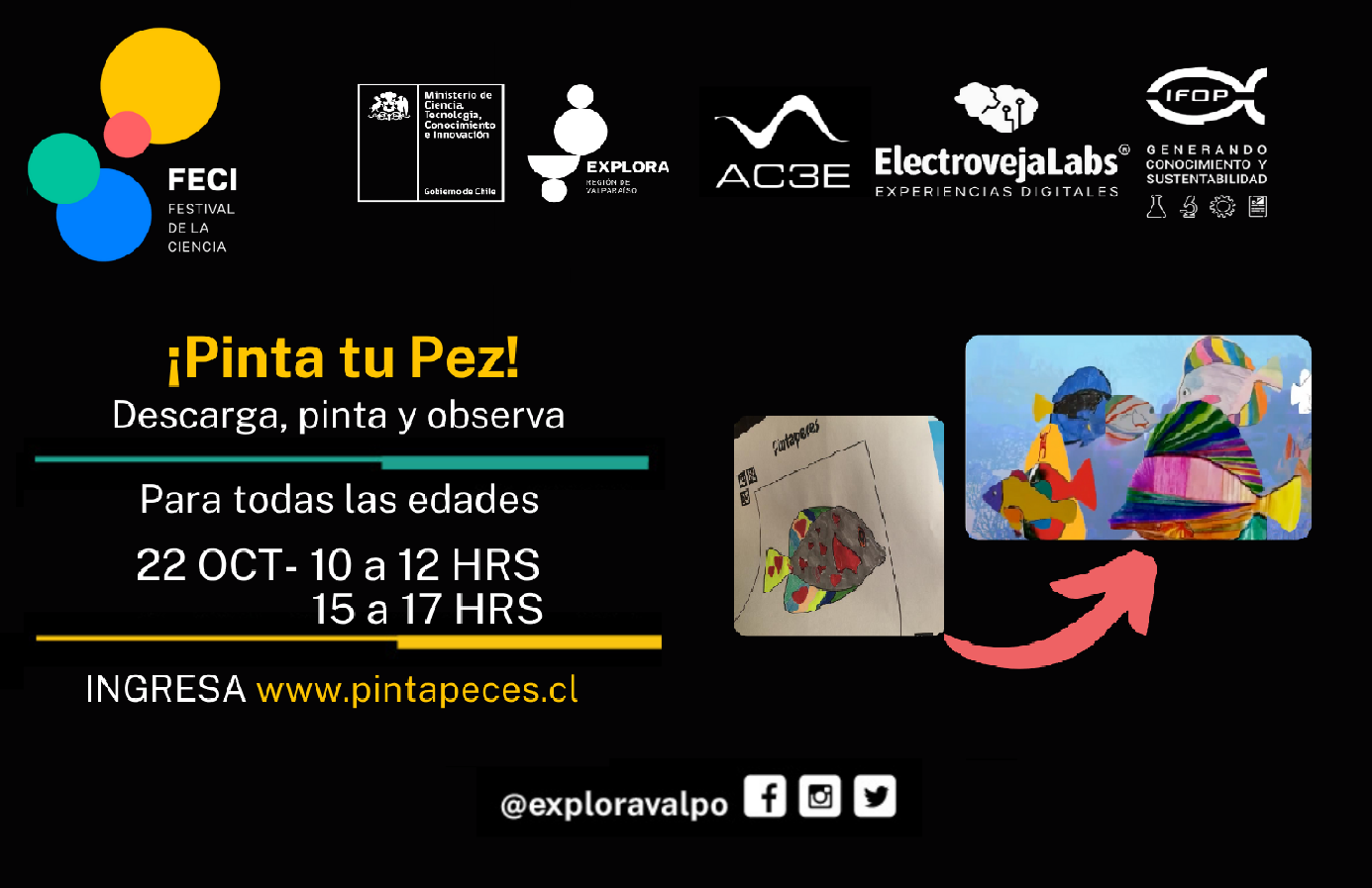 ¡A nadar en un océano virtual con Pinta tu Pez en el Festival de la Ciencia!