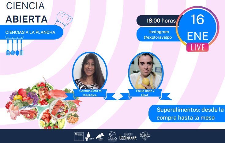 Ciencias a la plancha: te invitamos a dialogar sobre superalimentos mientras cocinamos