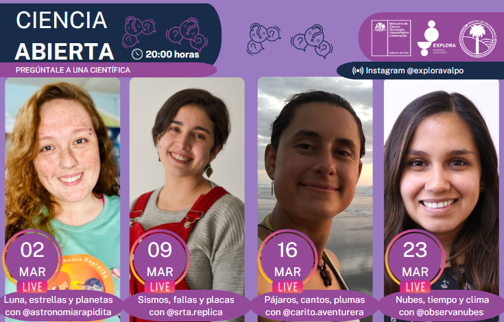 “Pregúntale a una científica” a través de nuestras redes sociales en marzo